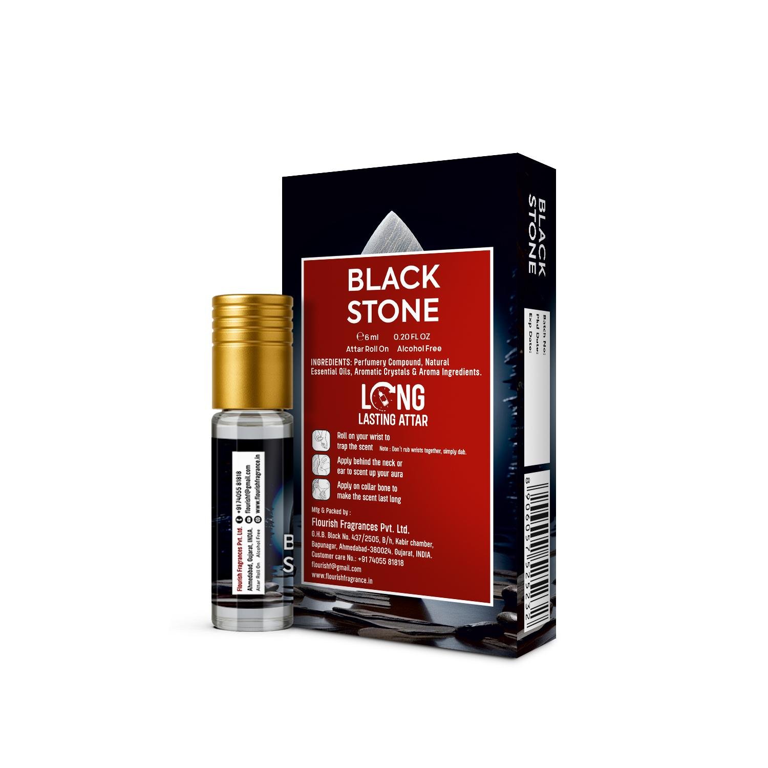 BLACK STONE ATTAR ROLL ON