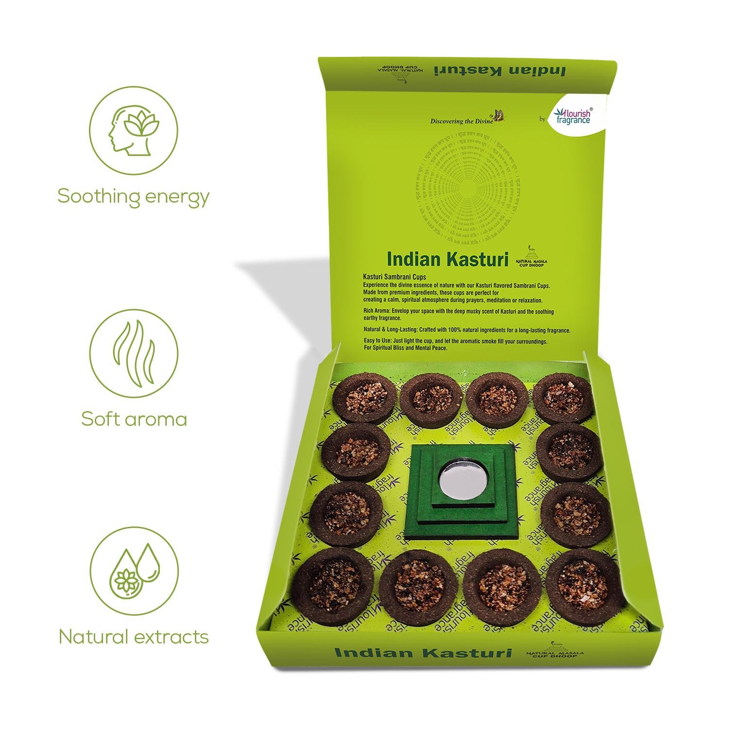 INDIAN KASTURI  NATURAL MASALA DHOOP CUP