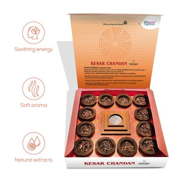 KESAR CHANDAN NATURAL MASALA DHOOP CUP