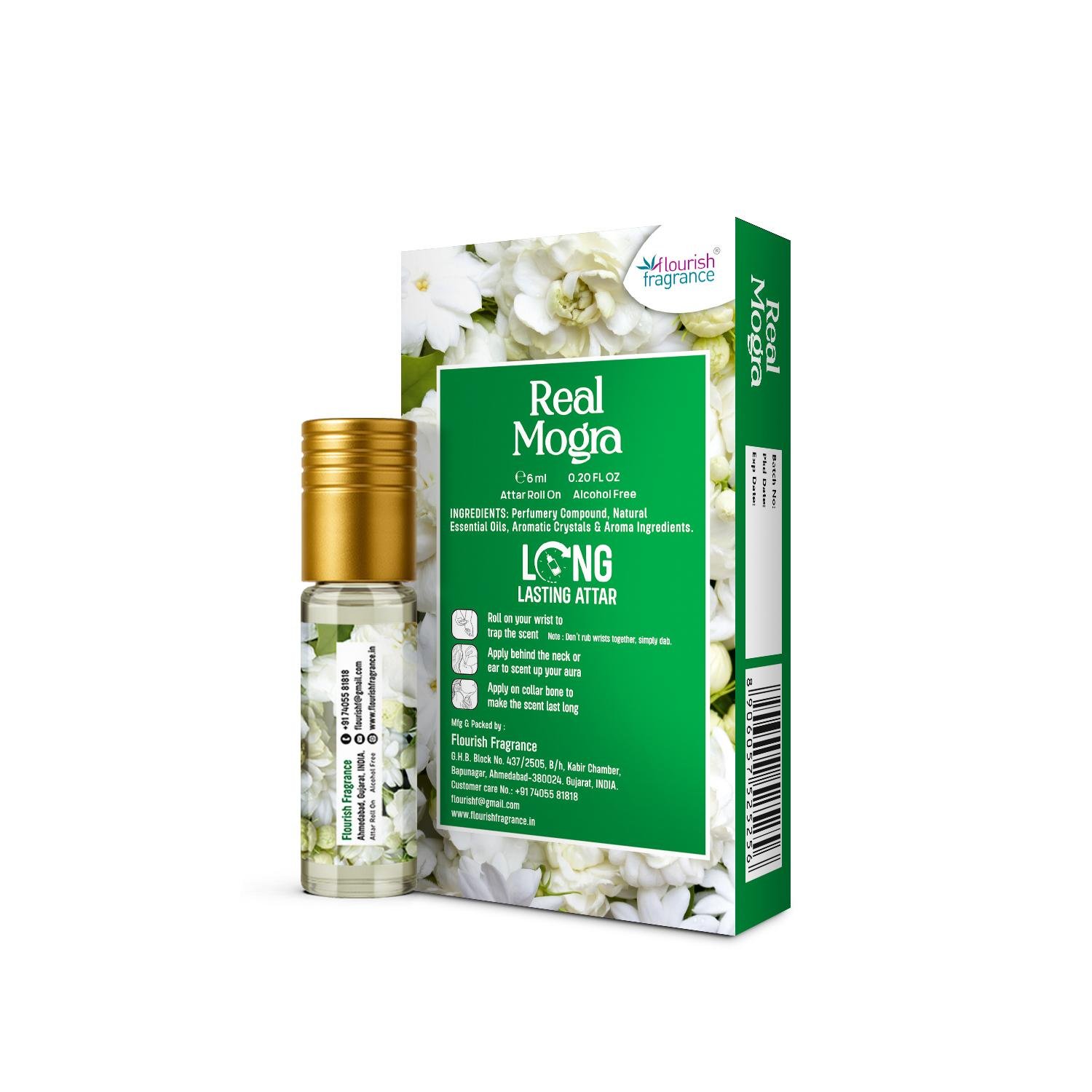 REAL MOGRA ATTAR ROLL ON