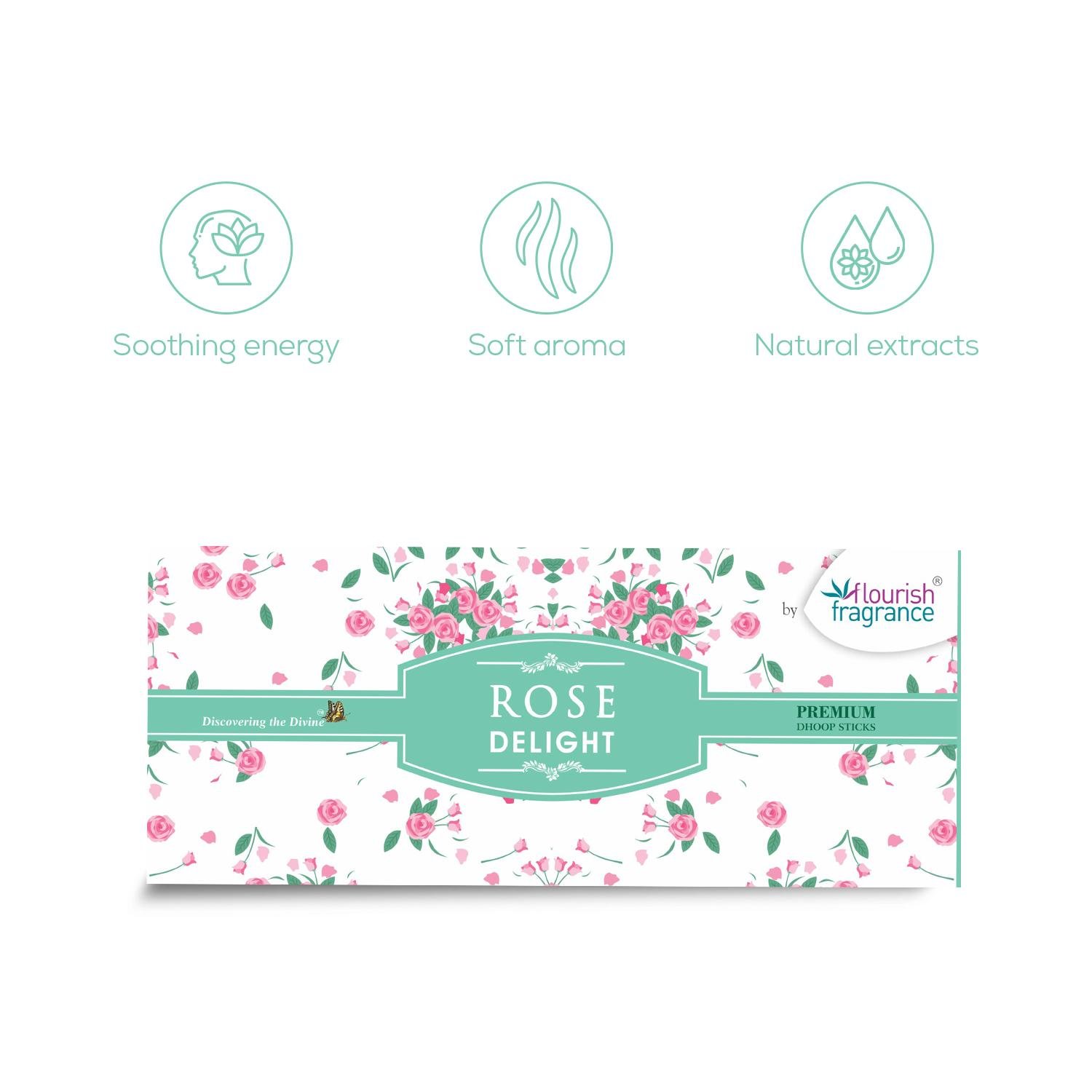 ROSE DELIGHT PREMIUM DHOOP STICKS