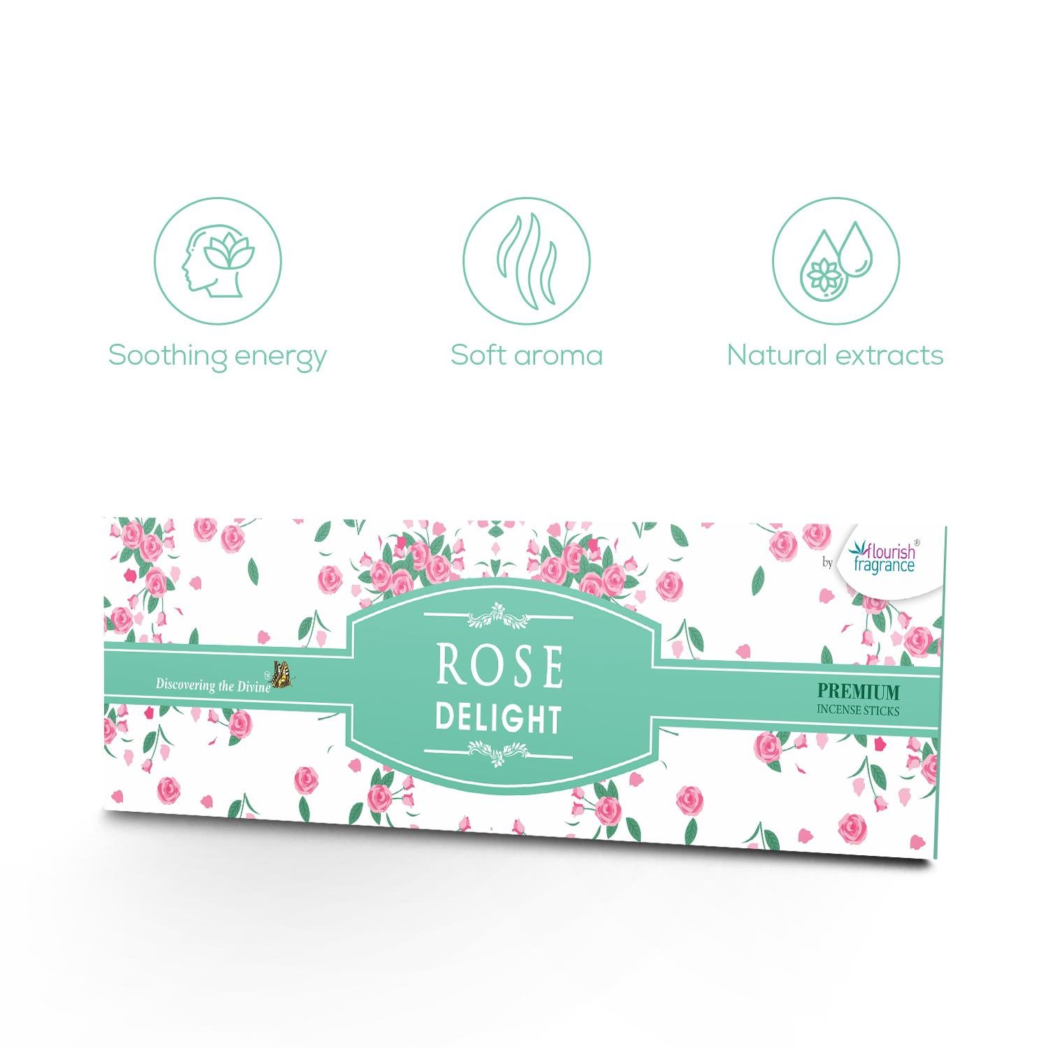 ROSE DELIGHT PREMIUM INCENSE STICKS